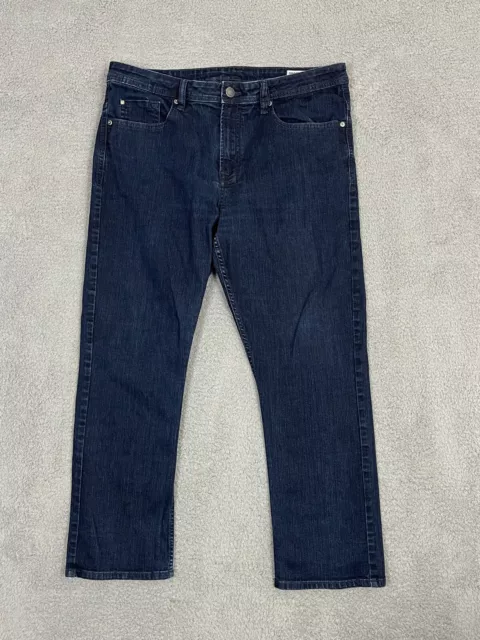 Buffalo David Bitton Jeans Mens 36x30 Blue Driven X Basic Straight Dark Wash 2