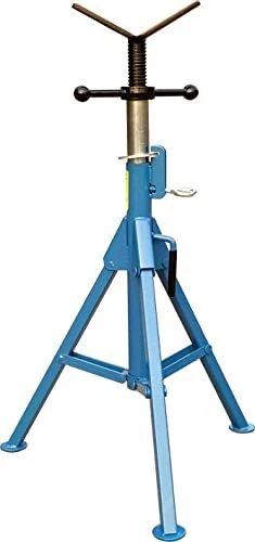 Yararday Pipe Stand V Head Adjustable Height Folding Portable Blue