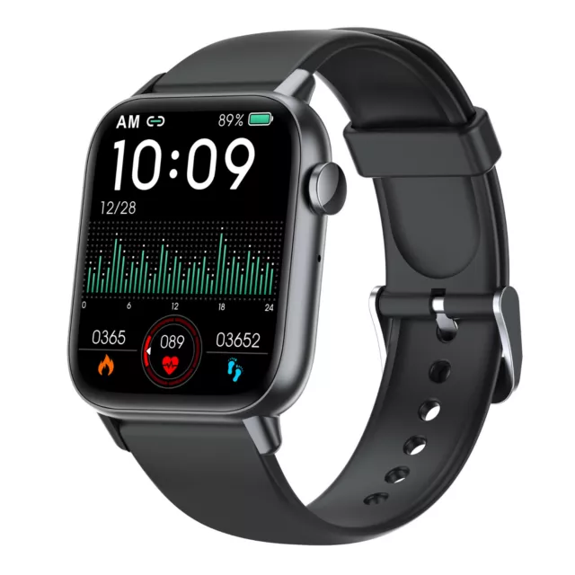 Levowatch DOITX2 Smartwatch 1.7" (Telefonie, Thermometer, HD) für Damen / Herren