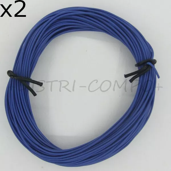 Fil en cuivre tressé isolé 1x0.14mm² 10m couleur au choix