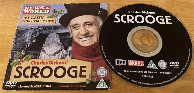 ** Charles Dickens' SCROOGE ** Alastair Sim VGC Promo DVD ( A Christmas Carol )