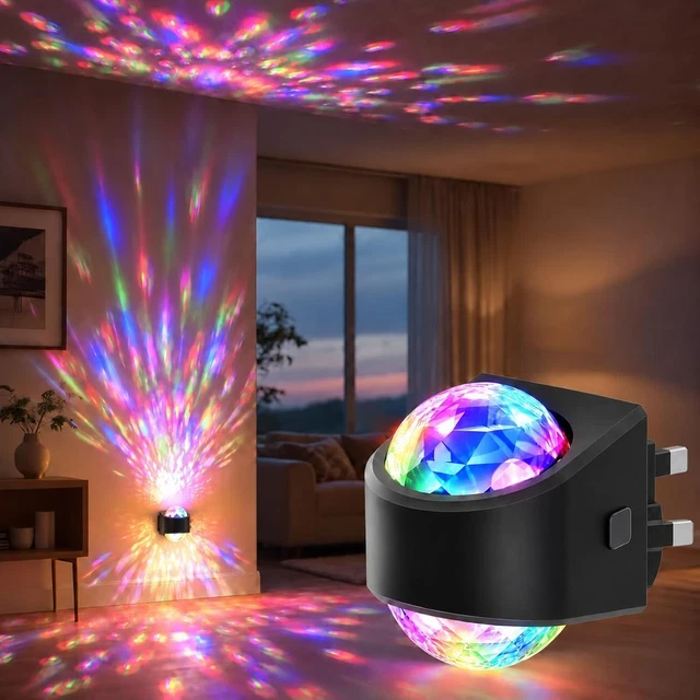 LED STAR PROJECTOR Night Light Plug In RGB Galaxy Wall Light 9 Colours ...