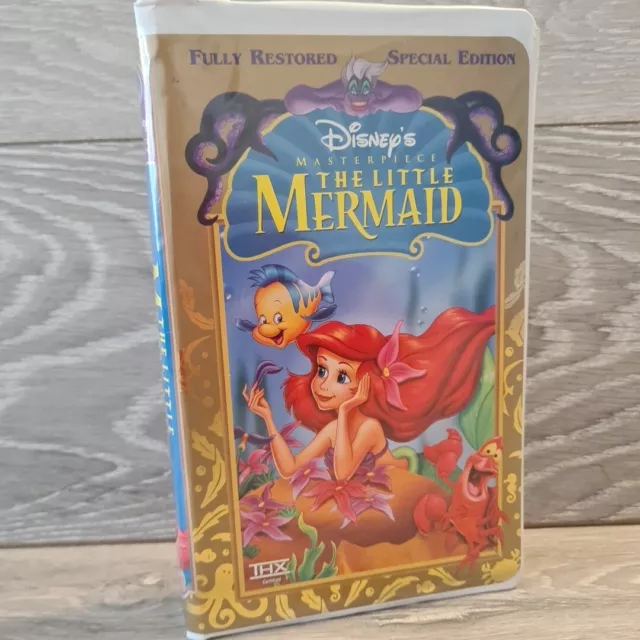 Vintage Walt Disney Masterpiece Collection The Little Mermaid Movie VHS Rare