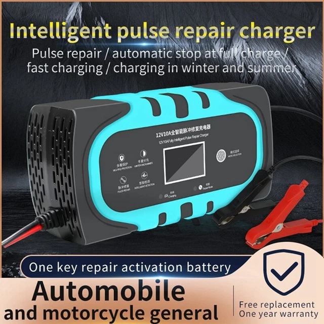 Car Battery Charger with LCD Touch Screen Display Repair Charger, EU-St R4B9