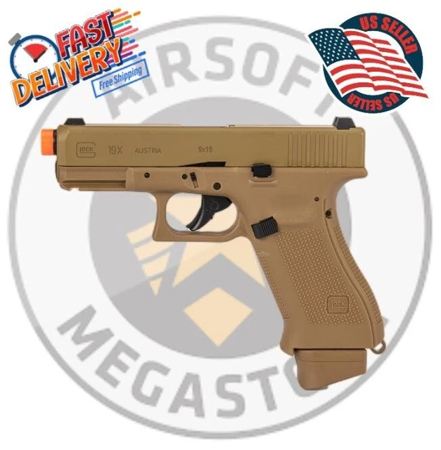 UMAREX ELITE FORCE Glock 19X G19x CO2 Airsoft Pistol Blow Back Tan