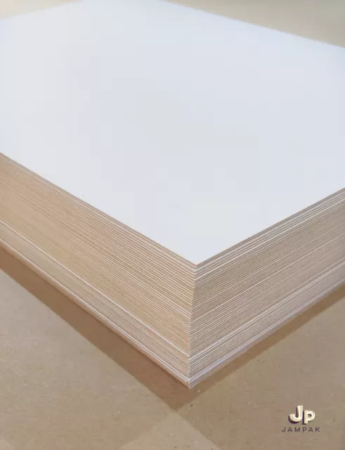 Extra Thick 610gsm / 800 microns White Backing Board BULK OFFER A5 / A4 / A3