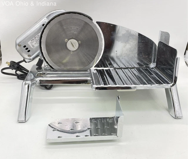 VINTAGE RIVAL MFG Co. Model 1101E 7 Chrome Electric Meat Food Slicer