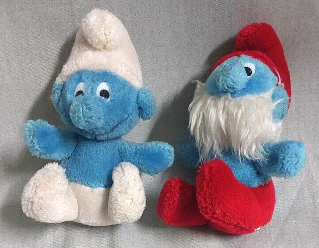 Peluche doudou I PUFFI Les Schtroumpfs: LE BEBE classique (33cm