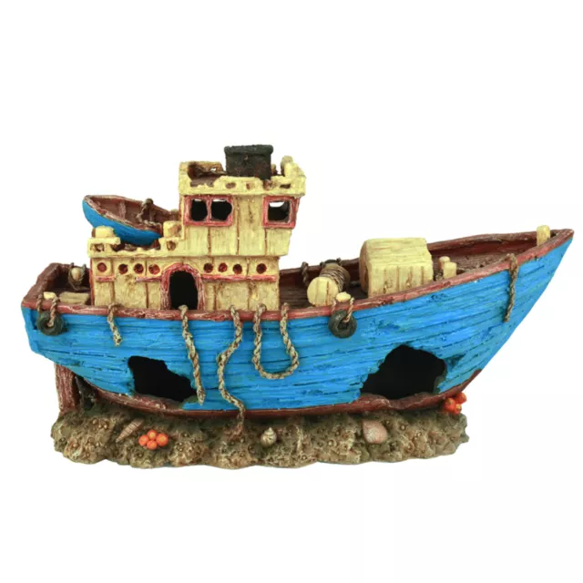 Hobby Ms Arkona Nave en Ruina Decoración para Acuario Terrario Escondite