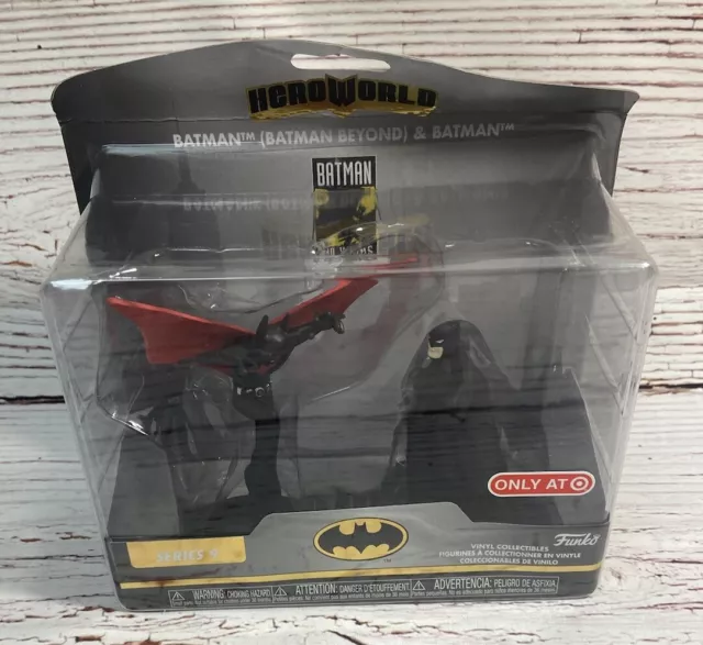 Funko HeroWorld Batman Beyond & Batman DC Batman 80th DAMAGED BENT BACK BOARD