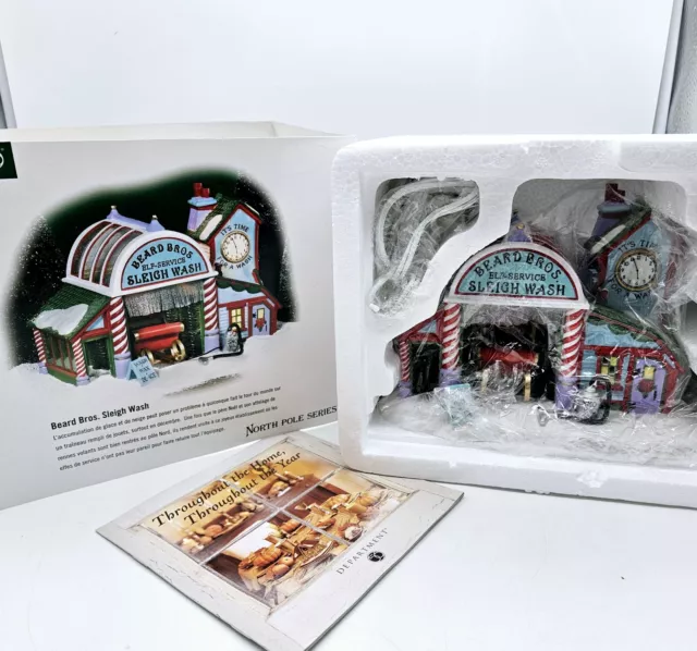 Dept 56 Beard Bros Sleigh Wash North Pole Series Mint in Box MIB