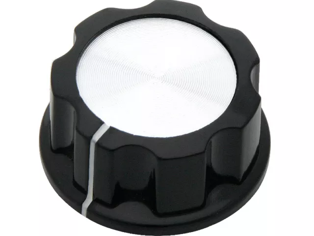 Ø30mm / 6mm Achse - Drehknopf Geräteknopf Potiknopf - Basis: 23mm