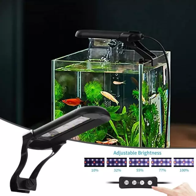 USB Mini LED Aquarium Light Bracket Clip On Fish Tank Lighting Fresh A