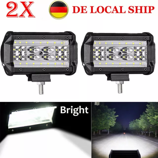 2x84W LED Fernscheinwerfer Arbeitsscheinwerfer 12V 24V PKW LKW SUV Auto Anhänger