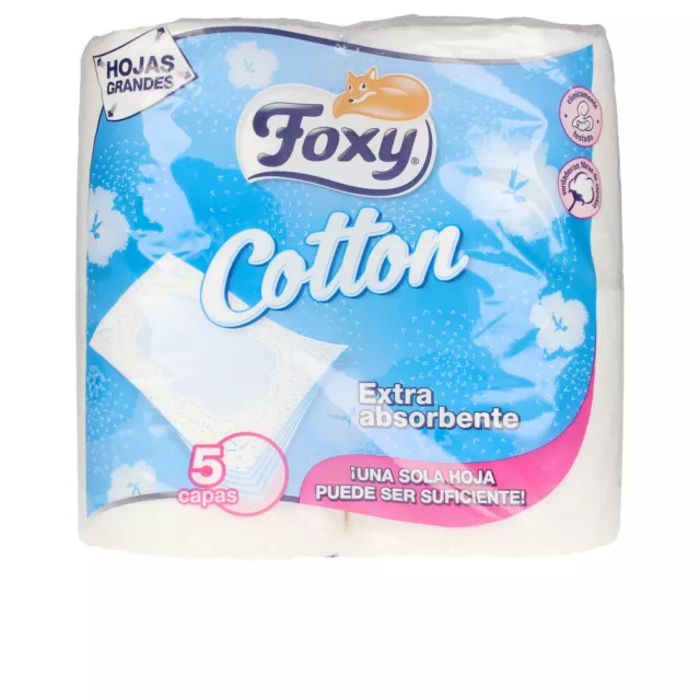 Hogar Foxy unisex COTTON papel higiénico 5 capas 4 rollos
