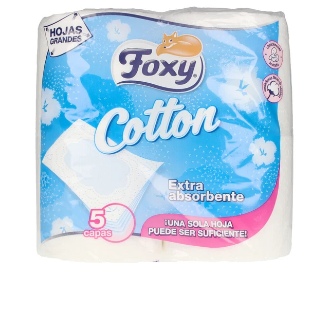 Hogar Foxy unisex COTTON papel higiénico 5 capas 4 rollos