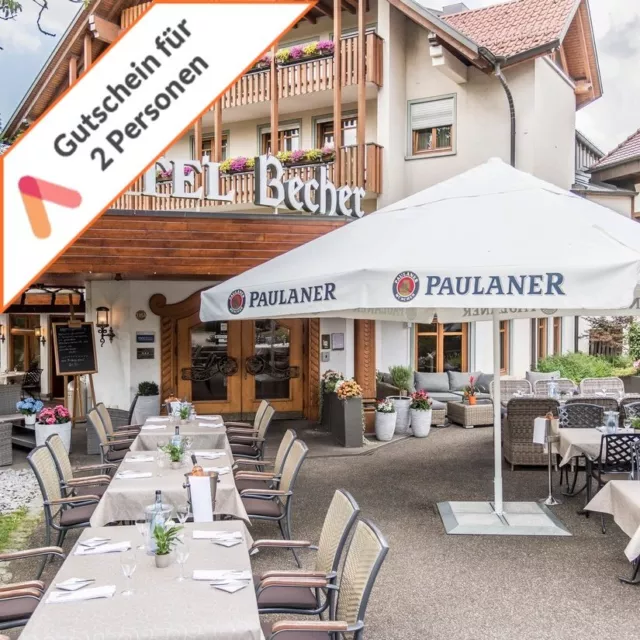 Kurzurlaub Donzdorf Hotel Becher 2 Personen 3 Tage  Frühstück + 1x Abendessen