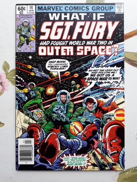 WHAT IF  #14 (1977 Series) - Sgt. Fury in Outer Space - HIGH GRADE  VF/NM to NM-