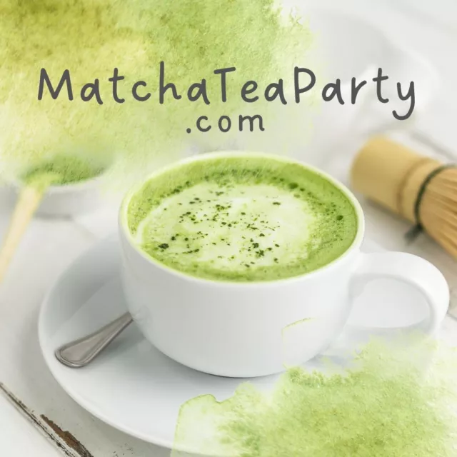 MatchaTeaParty.com Domain Name Brandable Premium Tea Health Lifestyle