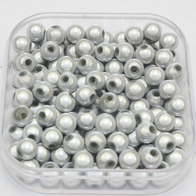 400 White 3D Illusion Acrylic Miracle beads 6mm Spacer