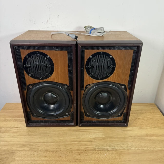 VINTAGE 1970S GOODMANS Achromat 100 Bookshelf Speakers Sequential