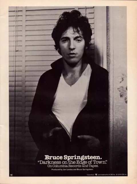 Bruce Springsteen Columbia Records and Tapes 1978 Vintage Print Ad-C-3.2