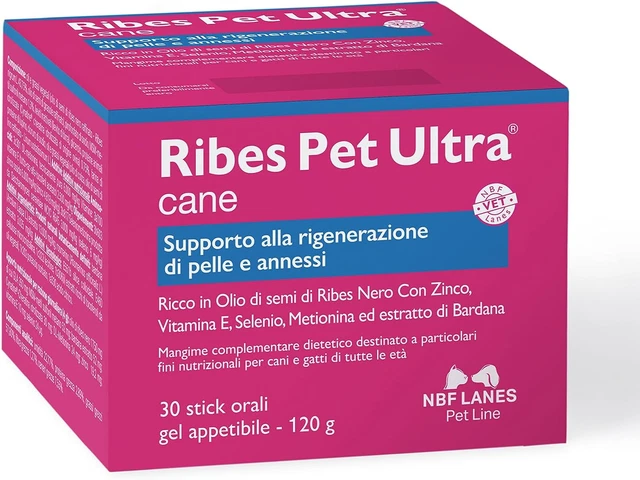 | Ribes Pet Ultra Cane, Gel Appetibile 30 Buste Da 4 G, Supporto Alla Rigenerazi