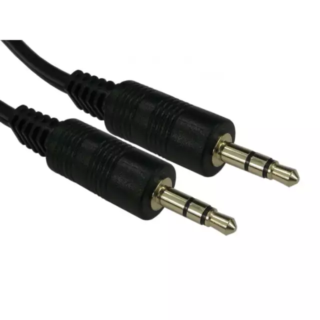 Câble AUX 2 m 3,5 mm prise jack to jack fil audio pour casque de voiture stéréo mâle vers M
