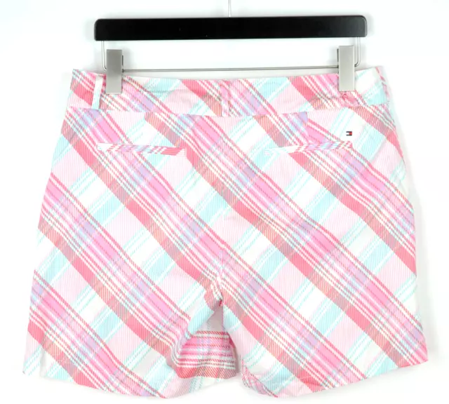 Tommy Hilfiger Golf Waterstop1 Shorts Damen Groß Muster Reißverschluss Fly 2