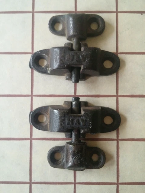Antique Metal Mirror Hardware Tilt Bracket Unknown Patent May 18...
