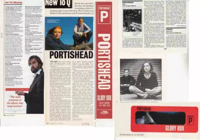 PORTISHEAD : CUTTINGS COLLECTION - adverts interviews