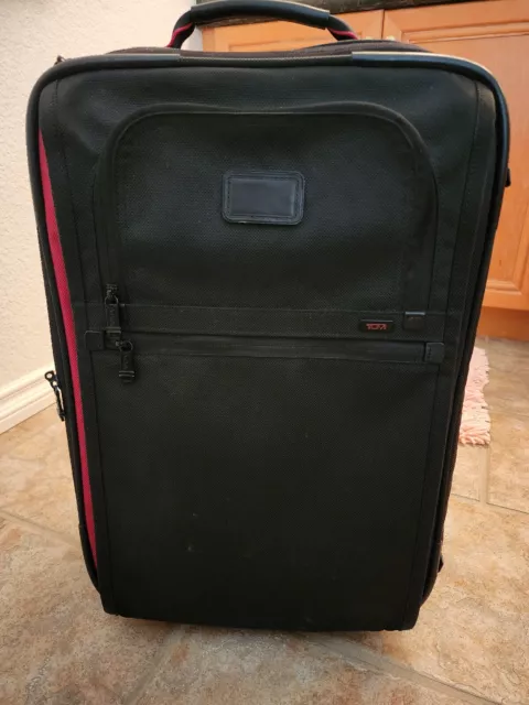 Tumi Alpha Continental Expandable Carry-On Black/Red Limited Edition