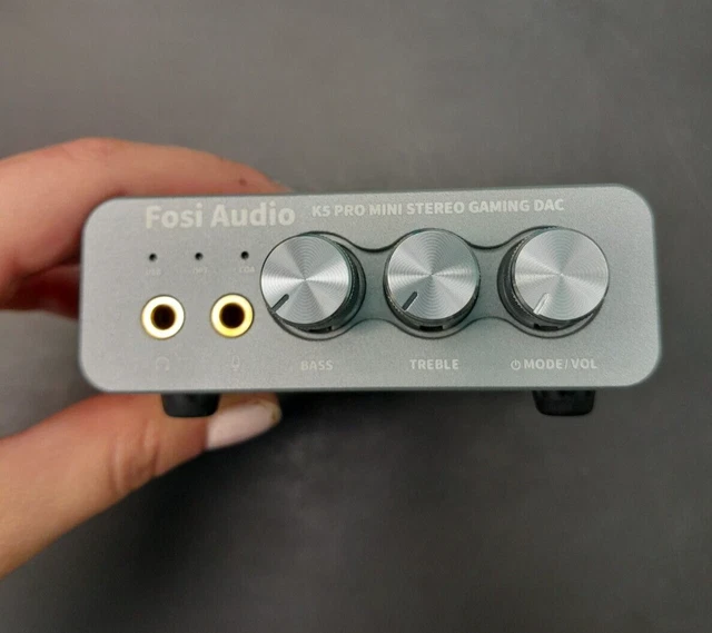 Fosi Audio K5 Pro Amplificateur Casque USB C DAC HiFi, Entrées USB