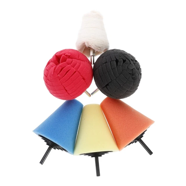 6 PCS/Set Polishing Pad Buffing Disc Drill Sponge Wheel Polish Mother Man