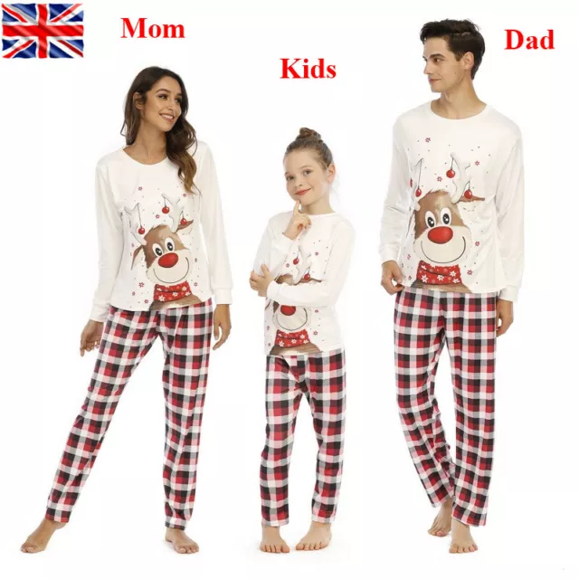 Pigiami di Natale caldi di Natale abbinati famiglia adulti/bambini pigiami pigiami pigiami 3