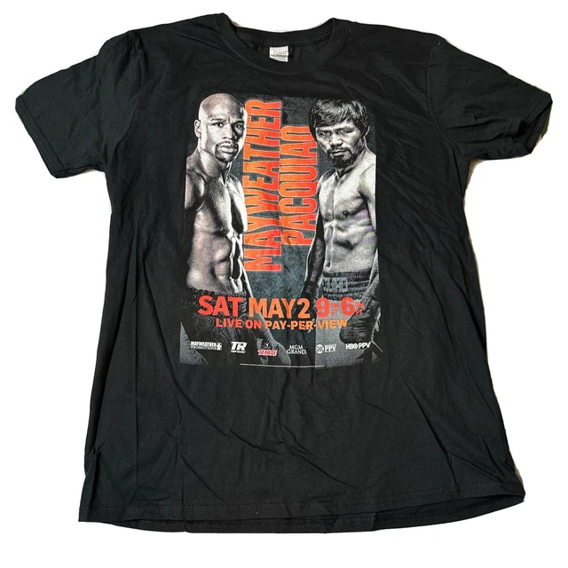 Floyd Mayweather Vs Manny Pacquiao Boxing T-Shirt 2015 Las Vegas Size XL NWOT