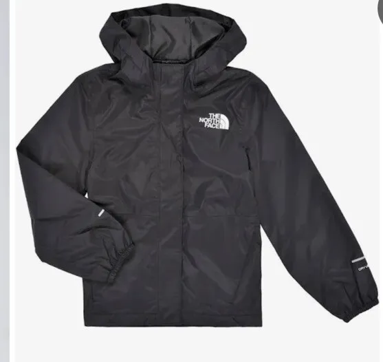 Authentic  The North Face Girls' Resolve Reflective Jacket, TNF Black  Size Med