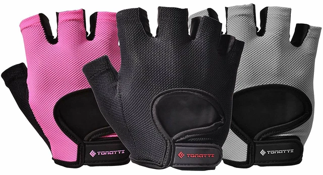 Women Weight Lifting Gloves Gym Training Workout Exercise & Fitness XL Black