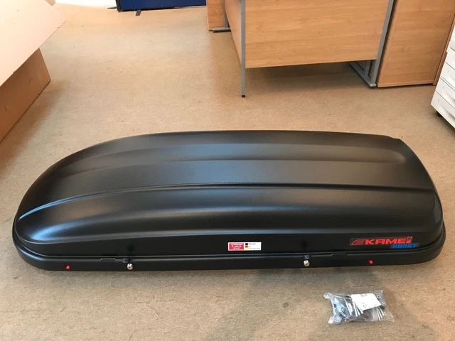 KAMEI HUSKY L Black Roof Box And Thule Wingbars PicClick UK