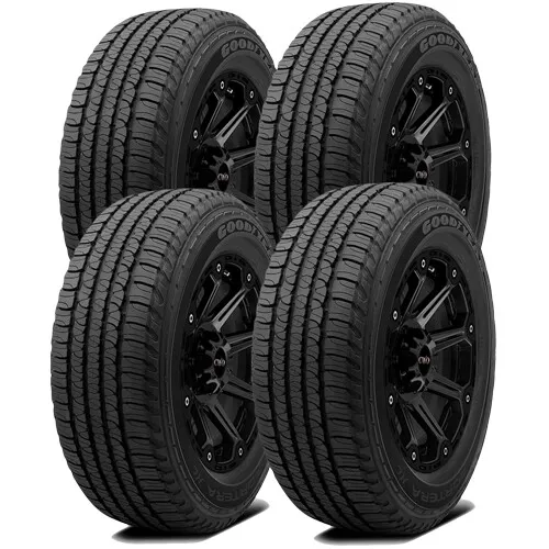 (QTY 4) 265/50R20 Goodyear Fortera HL 107T SL Black Wall Tires
