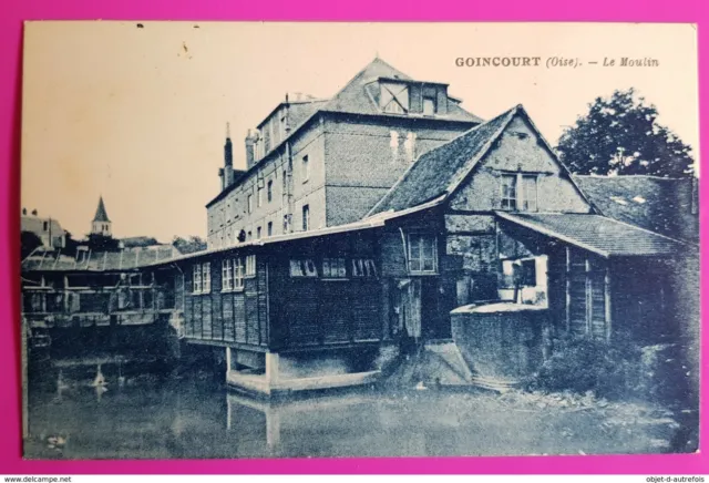 Cpa Goincourt Moulin 1934 Carte Postale 60 Oise Proche Beauvais Saint Paul