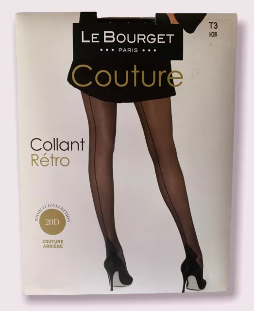 Magnifique Collant Rétro 20D - Couture - Le Bourget Paris - T3