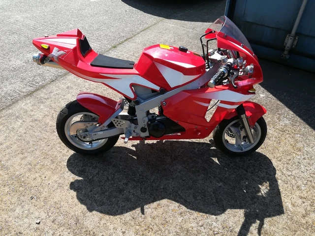 MINI MOTO BIKE blata polini pocket bike X1 red 49cc fun bike