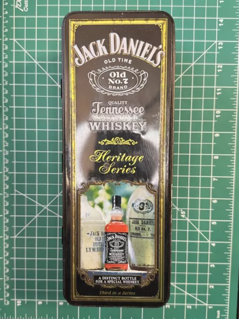 Jack Daniels Old No.7 Brand Tennessee Sour Mash Whiskey Tin Box Heritage Series