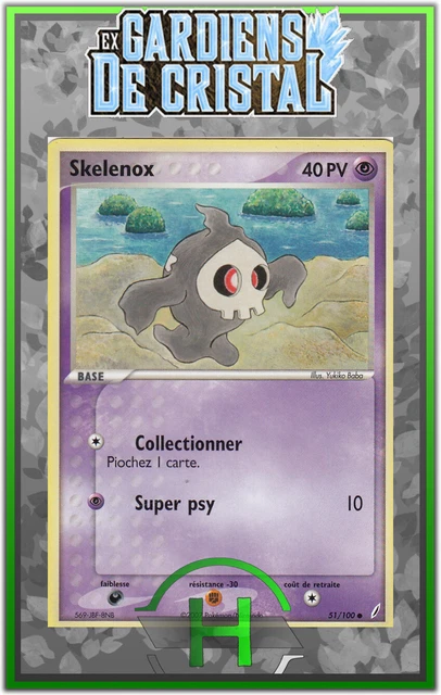 Skelenox - EX:Gardiens de Cristal - 51/100 - Carte Pokemon Française