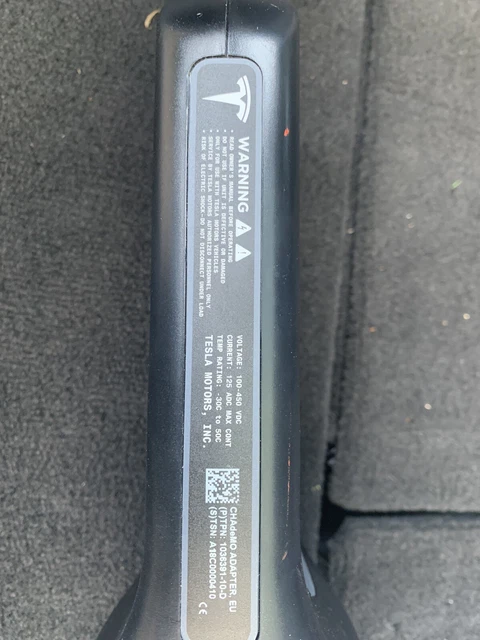 Adattatore Tesla Chademo EU 1036391-10-C CHAdeMO originale per Model S o Model X