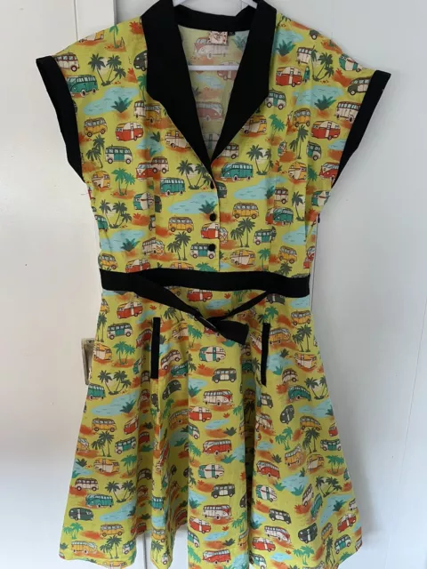 Dancing Days by Banned Caravan/Kombi Dress sz 2XL