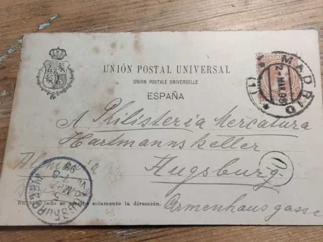 Postal Madrid Corrida De Toros funcionó 1898 2