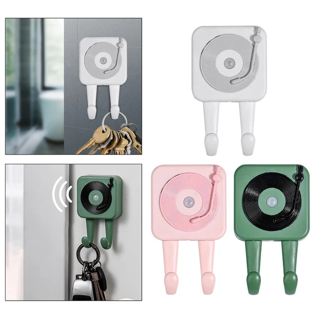 Wall Hook Voice Reminder Motion Sensor Adhesive Hook Utility Hook for Office