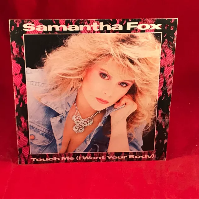 SAMANTHA FOX Touch Me (I Want Your Body) 1986 UK 7" Vinyl single 45 record F
